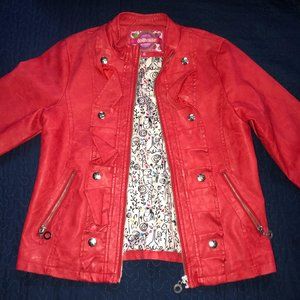 dollhouse red leather jacket
